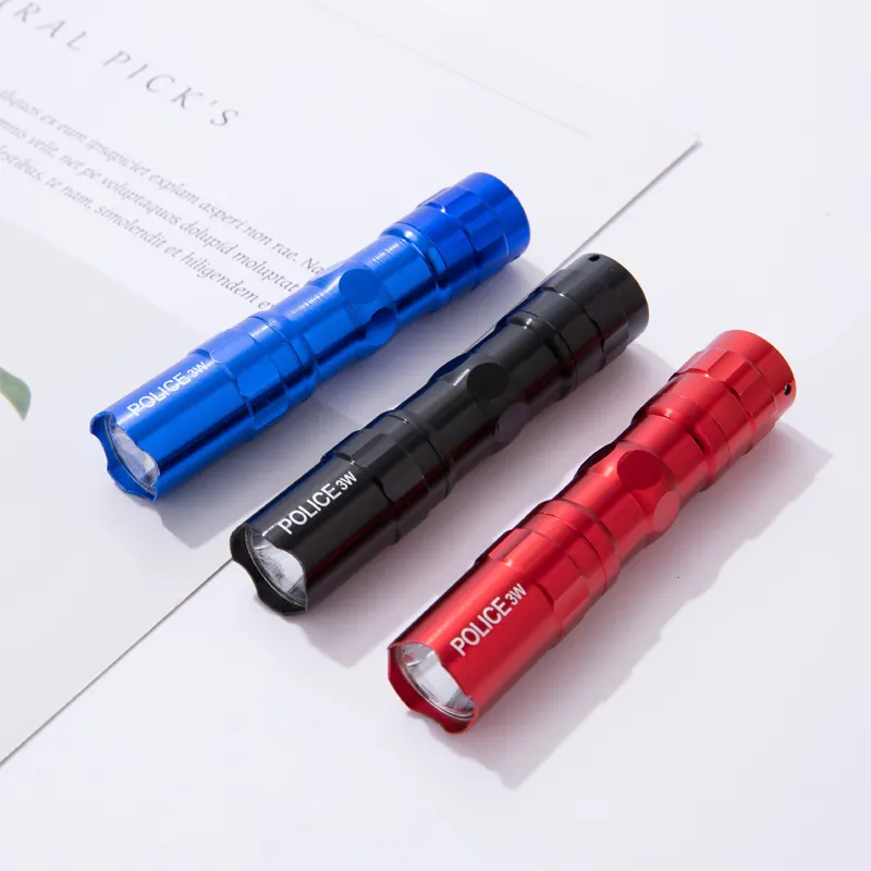 LED Waterproof Torch Flashlight Light Lamp New Hot Mini Handy Light Lamp Color Send at Random promotional & business gifts