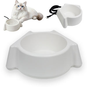 공장 가격 고양이 개 겨울용 음식 그릇 2L 일정 온도 유지 그릇 단색 만화 디자인 급식기 - Product Image 1