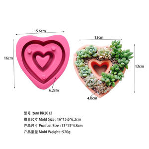 ใหม่ฉันรักคุณแม่พิมพ์ซิลิโคนไอโอพีสำหรับตกแต่งคอนก<span class=keywords><strong>รี</strong></span>ตซีเมนต์ดอกไม้ทนทานและใช้งานง่ายมาพร้อมกับถุง OPP - Product Image 2