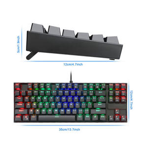 <span class=keywords><strong>Teclado</strong></span> mecánico para juegos <span class=keywords><strong>K552</strong></span> con retroiluminación LED RGB con cable e interruptores antipolvo para PC con Windows - Product Image 2