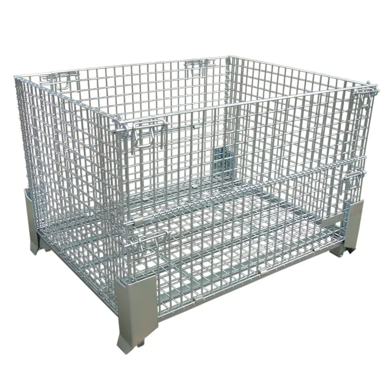 Custom manufacture high quality wholesale metal mesh wire basket with lid