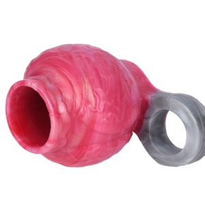 Juguete sexual de silicona: Bola anudada hueca para perros, set de masturbador masculino, anillo para pene grueso, juguete sexual para hombre. - Product Image 5