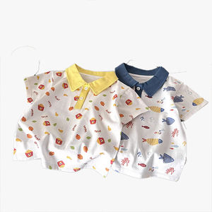 Nueva Camiseta Polo de Manga Corta para Niños, Algodón Puro, Ropa de Verano para Niños, Camiseta de Una Pieza para Niñas, Ropa Polo para Bebés - Product Image 2