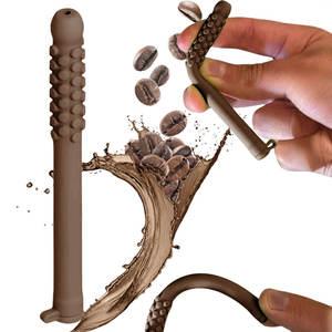 禁煙 噛むシリコンスティック 健康的で通気性のある代替品 エッセンシャルオイルフレーバー エアアロマ 禁煙パイプ - Product Image 1