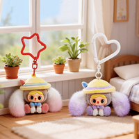 Porte-clés en peluche Pinocchio ThingsWoo, pendentif mignon et moelleux en forme de personnage de dessin animé, figurine douce en tissu floqué pour la décoration de sacs et de sacs à dos