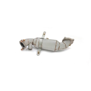 Tuyau de descente Performance CSZ SS304 de haute qualité pour <span class=keywords><strong>Alfa</strong></span> <span class=keywords><strong>Romeo</strong></span> <span class=keywords><strong>Giulia</strong></span> Stelvio 2.0T système d'échappement de tuyau de descente à haut débit - Product Image 1