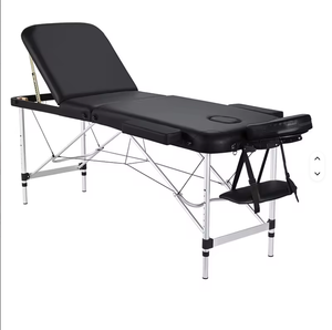 High Quality Aluminum Alloy Portable <b>Foldable</b> Tattoo Beauty Spa Lash Moxibustion Massage Bed <b>Table</b> - Product Image 1