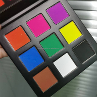Personnalisé Votre Propre Logo Pigmenté Petit quantité minimale de commande Marque Privée 9 Couleur DIY Ombre À Paupières Palette De Fard À Paupières