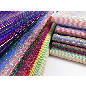0.6 मिमी अल्ट्रा पतली टीसी कपास पॉलिएस्टर सिंथेटिक इंद्रधनुष धारीदार कृत्रिम इंद्रधनुष धारीदार - Product Image 3