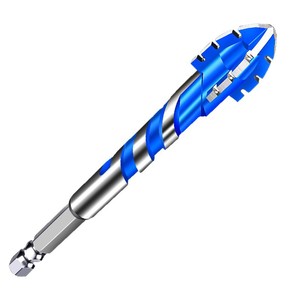 People's Electric Appliances Tile Drill Bit Spiral 4 Flute High Hardness For Masonry Dry Cooling - Product Image 5