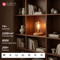 Abat-jour en verre décoratif, ampoule, lampe de table moderne minimaliste en bois, lampe de bureau, lampe de lecture, lampe de table de luxe