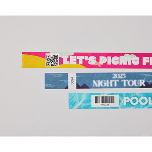 [AnyWristband] Bracelets transparents pour la personnalisation, bracelets TYVEK entièrement colorés, type individuel 20 mm (3/4 po) - Product Image 2