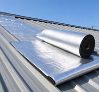Rouleau d'isolation en mousse de caoutchouc avec feuille d'aluminium, résistant à la chaleur, barrière acoustique pour toiture, conduit, mur, isolation des bâtiments