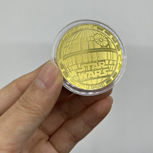 5 designs métal film <span class=keywords><strong>starwars</strong></span> souvenir à collectionner pièce plaquée or 24k en stock - Product Image 6