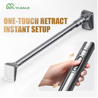 YIJIALE – Échantillon disponible, usine OEM – Barre de traction intégrée robuste de 32 mm, 2,4-3,1 m de long, avec système de location de cannes à un clic, pour salon