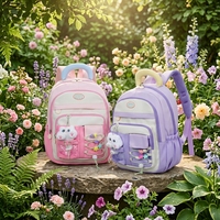 Mochila Infantil Impermeable con Estampado de Dibujos Animados para Niñas de 3 a 6 Años, Regreso a Clases