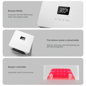 <span class=keywords><strong>Lampe</strong></span> à ongles rechargeable M5 Pro avec support réglable, sécheuse à gel sans fil à lumière bleue pour salon et maison - Product Image 3