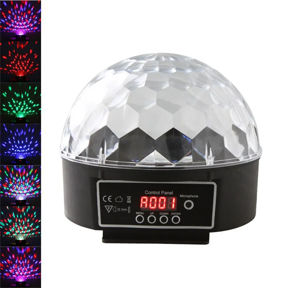 DJクラブバーディスコパーティークリスタルLEDRGBWYPマジックボールステージエフェクトライト照明自動音声起動
