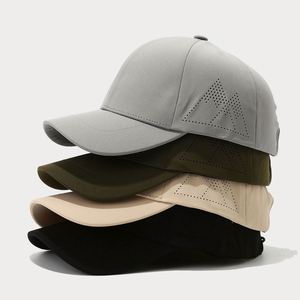 Gorra de Béisbol de Secado Rápido Estilo Japonés Coreano de Alta Calidad, Color Sólido Simple, Gorras de Béisbol con Diseño Láser - Product Image 1