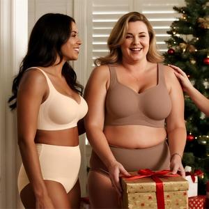 <span class=keywords><strong>Reggiseno</strong></span> Senza Ferretto in Gel Solido per Donna, Taglie Forti, Senza Cuciture, Traspirante, Copertura Totale, Push-Up, Confortevole - Product Image 3