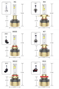 Faros <span class=keywords><strong>LED</strong></span> H4 A11 de Alto Rendimiento con Cuatro Lámparas de Cobre, 300W, 18000Lm, 6500K, 12-24V para Vehículos Todoterreno y Flotas de Expedición <span class=keywords><strong>4x4</strong></span> - Product Image 2