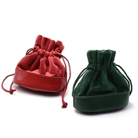Sacs à bijoux en velours portables en gros avec cordon de serrage pour bagues, boucles d'oreilles, accessoires, rangement, sacs cadeaux personnalisés avec logo