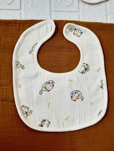 Toallas de muselina para bebé, paño de muselina de algodón para eructar, cuadrado de 20x20cm, ultra suave, absorbente, estampado para recién nacidos, libre de químicos nocivos - Product Image 3