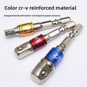 3 in 1 Impact Grade <b>Socket</b> Adapter/<b>Extension</b> Turns Power Drill Into High Speed Nut Driver 1/4", 3/8" 1/2" Drive <b>Socket</b> to Drill - Product Image 4