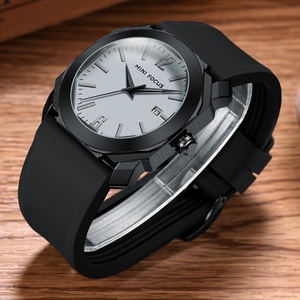 นาฬิกาข้อมือควอตซ์ Mini Focus 0248G สำหรับผู้ชาย ดีไซน์มินิมอล กันน้ำ 3 ATM ตัวเรือนโลหะผสมสังกะสี สายซิลิโคน พร้อมปฏิทิน OEM ราคา - Product Image 5