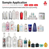 Nueva Máquina de Serigrafía Cilíndrica Totalmente Automática para Botellas y Vasos de Vidrio y Plástico, Certificación CE, 1 Año de Garantía