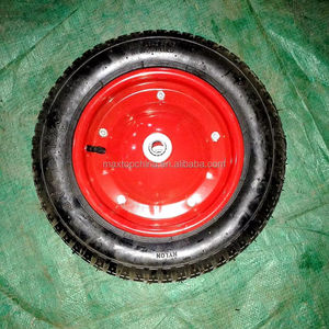 Personnalisable 13 pouces 3.25/3.00-8 jante en métal <span class=keywords><strong>roue</strong></span> en caoutchouc pneumatique <span class=keywords><strong>gonflable</strong></span> pneu rempli d'air roues de brouette pour camions de main - Product Image 2