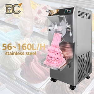 Machine à glaces italienne 160L/H, modèle commercial sur pied, pour la fabrication de glaces dures en lots, équipement pour gelateria. - Product Image 1