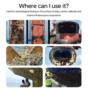 Pintura en aerosol antiincrustante marina para protección del casco del barco - Product Image 3