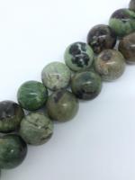 Perles rondes en opale verte naturelle, 6/8/10/12 mm, importées d'Afrique, fabrication de bijoux DIY par une manufacture de pierres précieuses de qualité.
