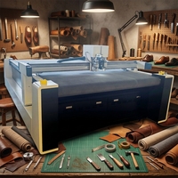 Cutter à couteau oscillant de type portique, corps robuste et stable, grande taille, pour la découpe de cuir en rouleau entier pour matériaux de sacs