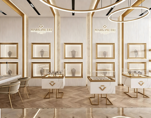 Vitrina de Joyería de Vidrio de Lujo, Ecológica y Duradera, Personalizada con LED |   Solución Integral de Exhibición y Tienda en un Solo Lugar - Product Image 4