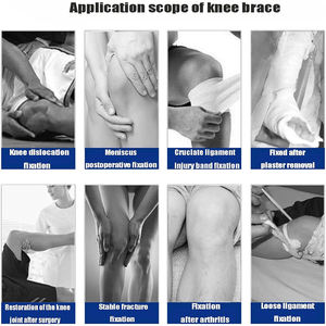 수술 후 사용하는 의료용 정형외과 다리 무릎 보조기, 조절 가능한 <span class=keywords><strong>ACL</strong></span> 지지 금속 힌지 ROM 무릎 관절 보조기 - Product Image 6
