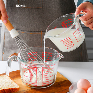 <span class=keywords><strong>Taza</strong></span> <span class=keywords><strong>medidora</strong></span> de vidrio de gran capacidad con <span class=keywords><strong>mililitros</strong></span> graduados, utensilios de cocina para el hogar, cucharas medidoras tipo - Product Image 3