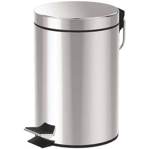 Cubo de basura cromado de 7 litros para baño - Product Image 1