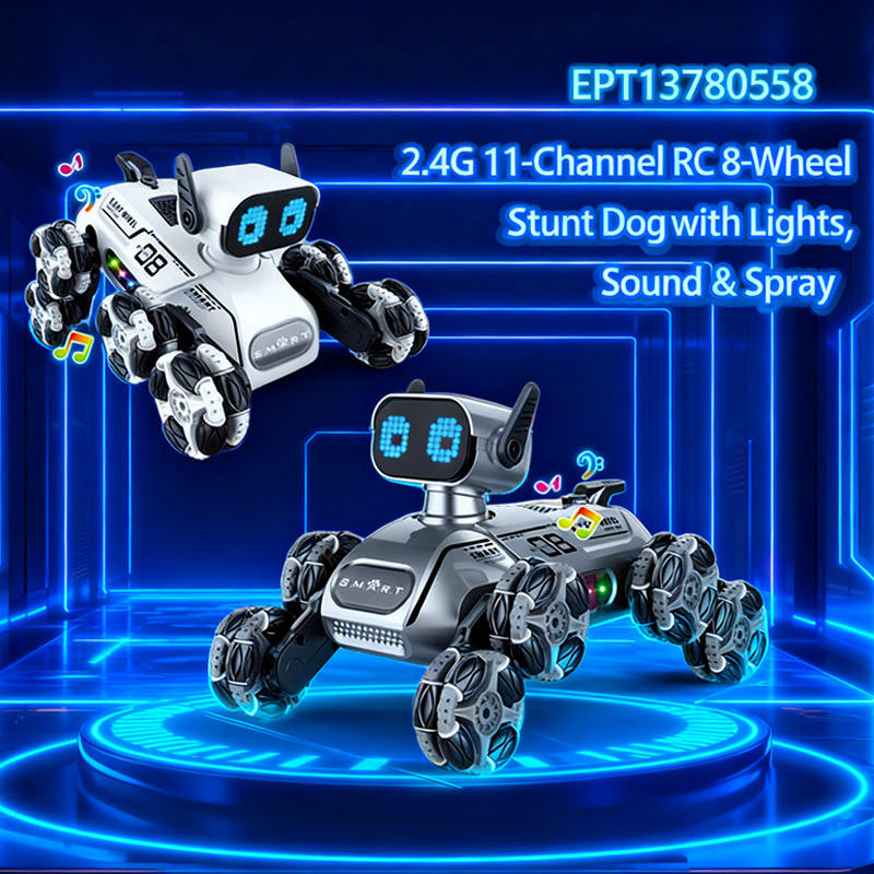 EPT1378058-2.4G 11-CH RC 8 roues Stunt Dog avec (36pcs/ctn)