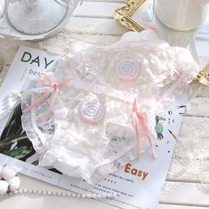 กางเกงในผู้หญิงไซส์ใหญ่ ดีไซน์น่ารัก โบว์สวยงาม ระบายอากาศได้ดี น้ำหนัก 100 กก. ยี่ห้อ Dalian Half Awakening Mary สไตล์ญี่ปุ่น เซ็กซี่บริสุทธิ์ - Product Image 2