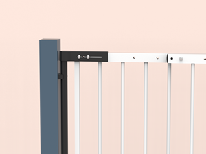 Puerta de bebé ajustable para mascotas, barrera de seguridad extra ancha para perro EN1930 OEM - Product Image 3