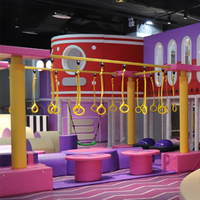 Équipement de parc d'aventure sportif commercial intérieur, installations de divertissement souples pour enfants, piscine à balles, château gonflable, mini-terrain de jeux