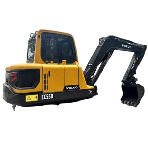 Mini-excavatrice Volvo EC55 d'occasion, d'origine suédoise, à vendre |   Mini-pelleuse de 5 tonnes pour usage domestique |   Faible nombre d'heures de fonctionnement | Excellent état - Product Image 1