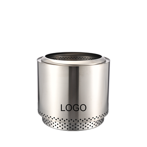 19 inç büyük taşınabilir paslanmaz çelik ateş çukuru dumansız açık bahçe/veranda ahşap yanan kamp sobası - Product Image 6