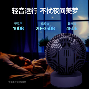 Tabletop Electric <b>Fan</b> 8 Inch Remote Control Shaking <b>Head</b> Air Circulator For Home Dormitory Bedroom Use - Product Image 4