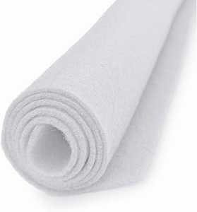 Factory OEM <b>Blend</b> Felt Fabric Wool Felt Roll-Breathable Organic Anti-static Rolls Abrasion-Resistant Anti-Odor White - Product Image 2
