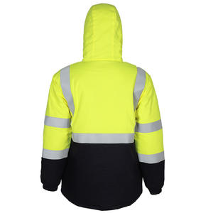 Sudadera con capucha ignífuga de alta visibilidad con cinta reflectante, ropa de trabajo para seguridad, material y peso personalizables - Product Image 4