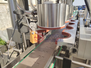 YB Máquina automática de tapado al vacío de tarros de vidrio de 4 cabezales para taponadora de botellas de pasta de bebida de Nido de Pájaro - Product Image 4