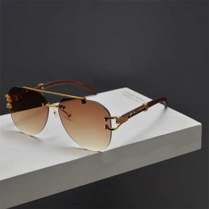 Gafas de Sol Metálicas Vintage para Hombre, Protección UV400, Multicolores, Elegantes, de Lujo, para Conducir, Venta al Por Mayor 2024 - Product Image 3